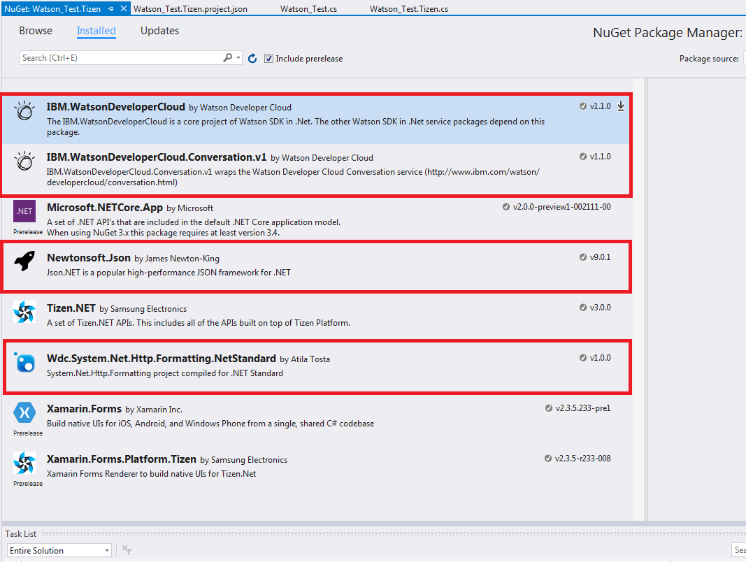 Nuget Packages image